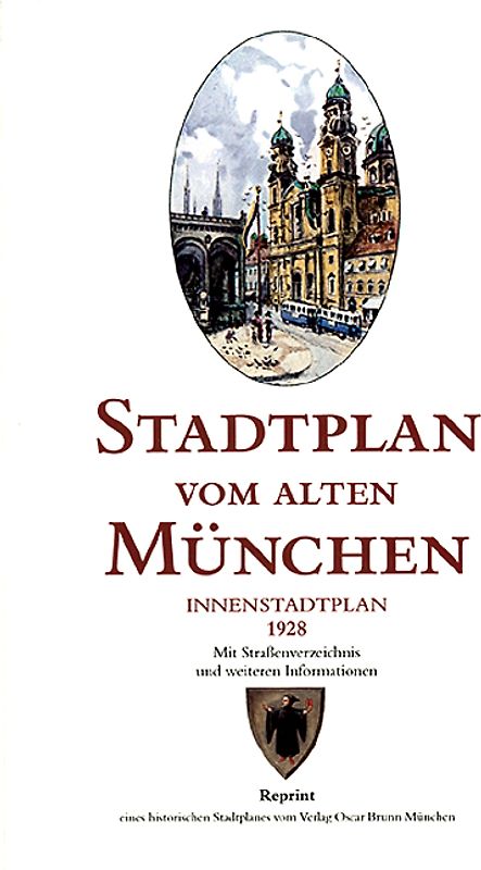Stadtplan vom alten München 1928