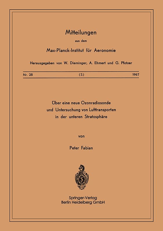 Über eine Neue Ozonradiosonde und Untersuchung von Lufttransporten in der Unteren Stratosphäre