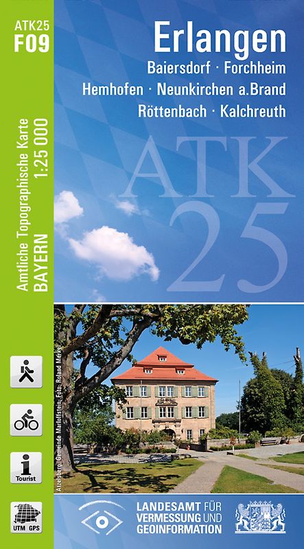 ATK25-F09 Erlangen (Amtliche Topographische Karte 1:25000)