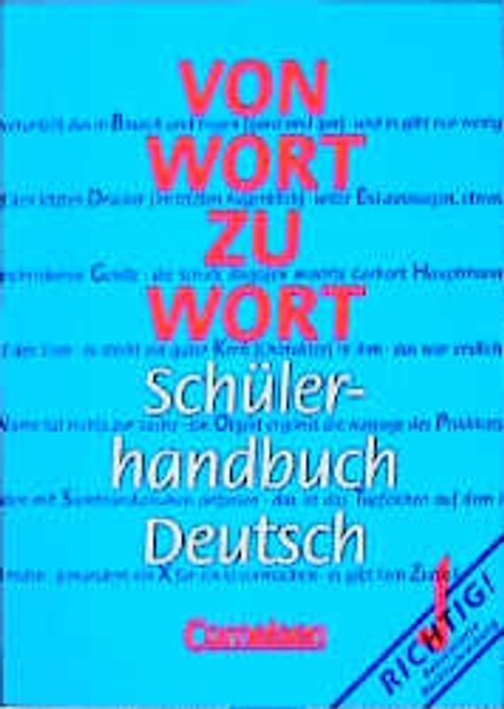 Von Wort zu Wort - Neue Ausgabe. Schülerhandbuch Deutsch