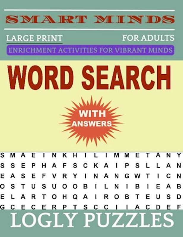 Word Search Book Large Print for Adults: 2400+ words New Fun and Relaxing Puzzles Book for Adults & Seniors with Answers Key