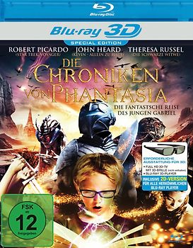 DIE CHRONIKEN VON PHANTASIA - Die fantastische Reise des Jungen Gabriel (Real 3D Blu-ray Edition) 3D Blu-ray Disc