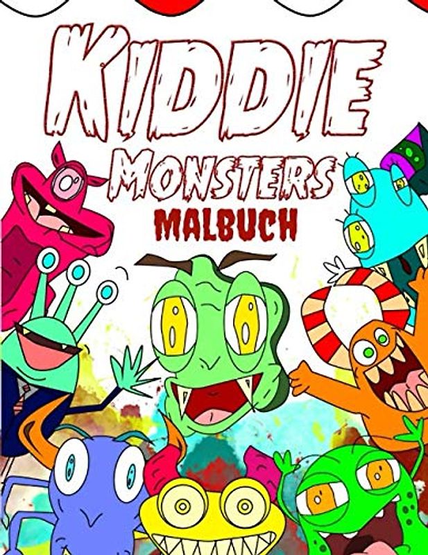 Kiddie Monsters Malbuch: Monstermäßiges Malvergnügen - Das große Monsterbuch zum Ausmalen für Kinder ab 4 Jahren