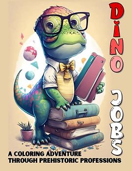 Dino Jobs Children's Activity Book Coloring Adventure Through Prehistoric Professions: Learn about what your favorite profession
