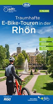 BVA ADFC Regionalkarte Traumhafte E-Bike-Touren in der Rhön 1:75.000