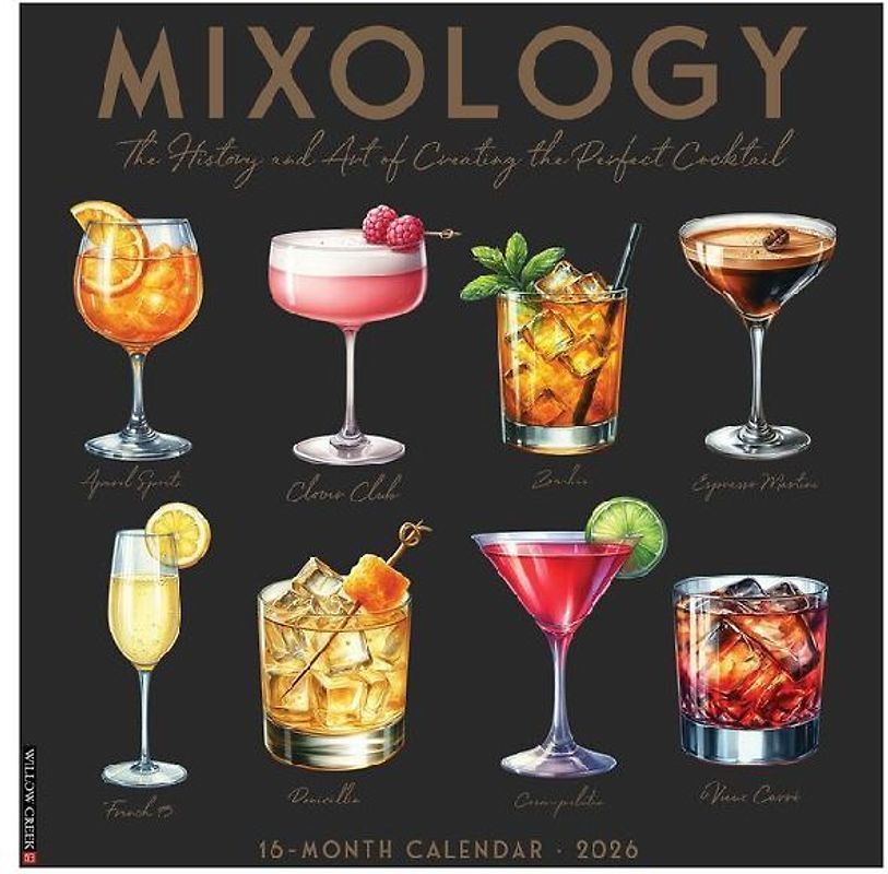 Mixology 12 X 12 Wall Calendar