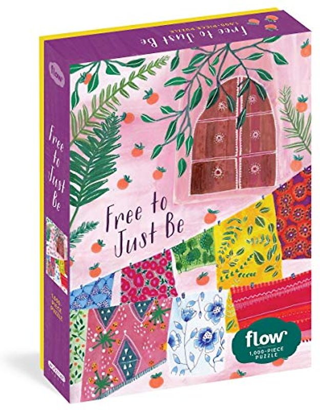 Free to Just Be: (Flow) for Adults Families Picture Quote Mindfulness Game Gift Jigsaw 26 3/8 X 18 7/8