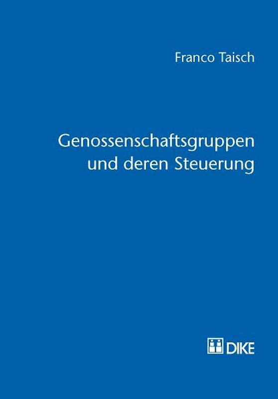 Genossenschaftsgruppen und deren Steuerung