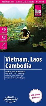 Reise Know-How Landkarte Vietnam, Laos, Kambodscha (1:1.200.000)