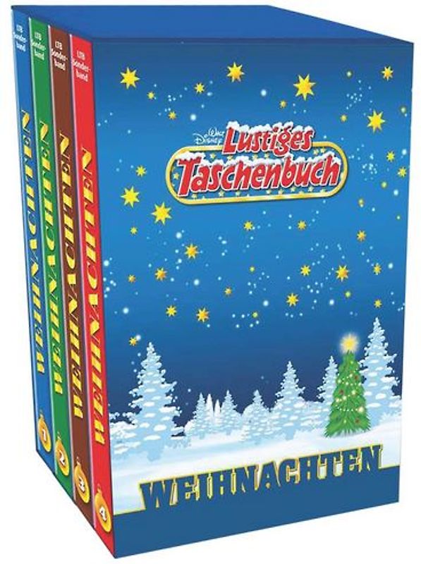 Lustiges Taschenbuch Weihnachten Band 1 - 4 im Schuber