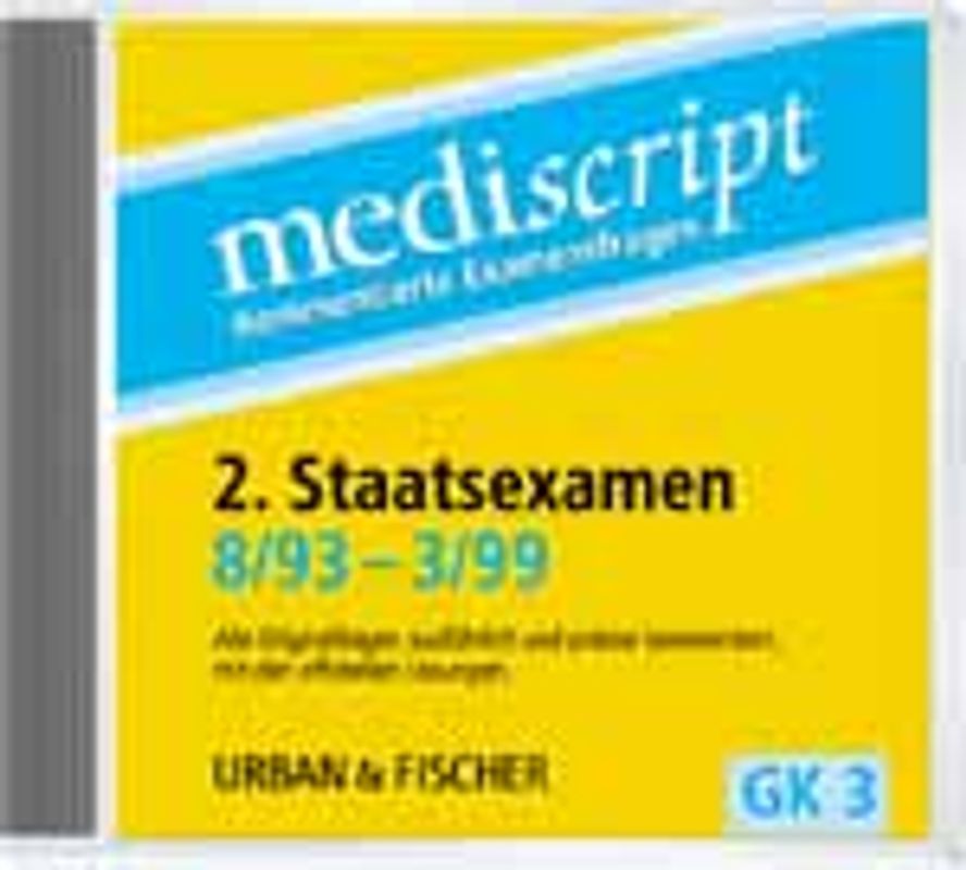 2. Staatsexamen 8/93 - 3/99. Die Prüfungs-CD-ROM