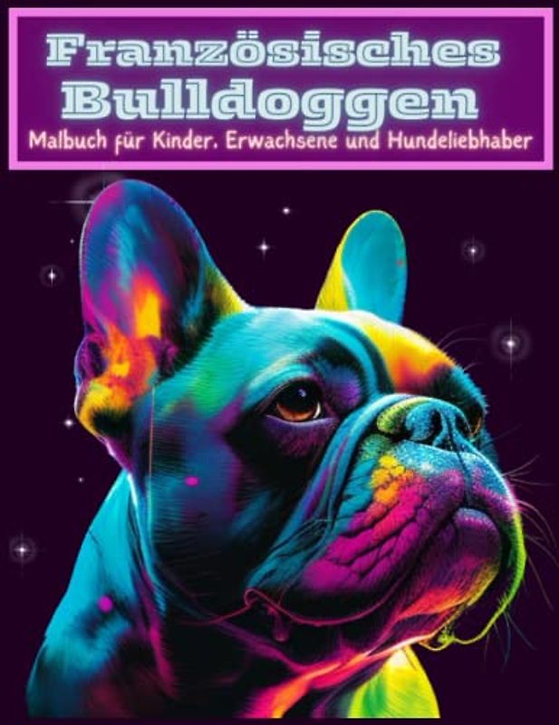 Französischer Bulldogge Ausmalbuch für Kinder, Erwachsene und Hundefreunde: 40 einzigartige Designs zum Ausmalen und Entspannen