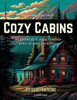Cozy Cabins: A Coloring Journey Through Whimsical Woodland Retreats (Whimsical Retreats Collection, Band 1)