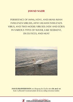 Persistence of H4N6, H5N1, and H6N8 avian influenza viruses, H1N1 human influenza virus, and two model viruses (NDV and ECBO) in various types of water, lake sediment, duck feces, and meat sediment, duck feces, and meat