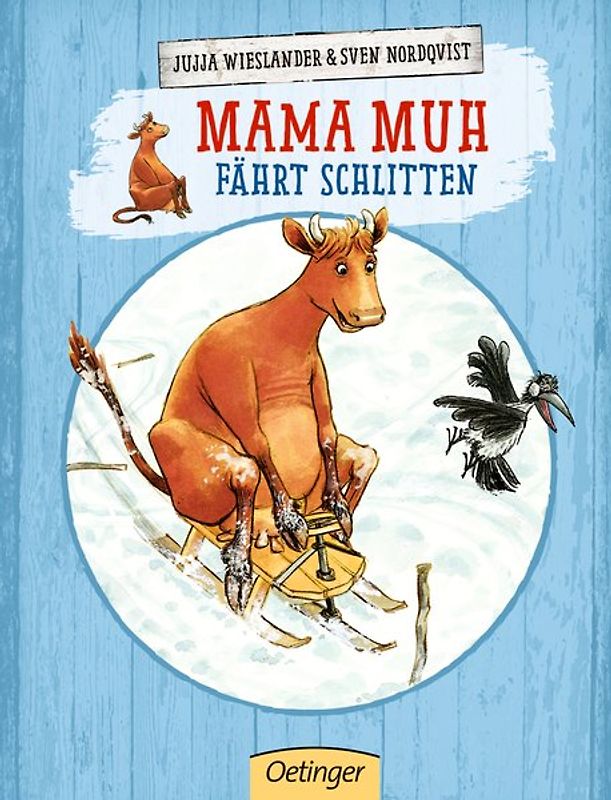 Mama Muh fährt Schlitten