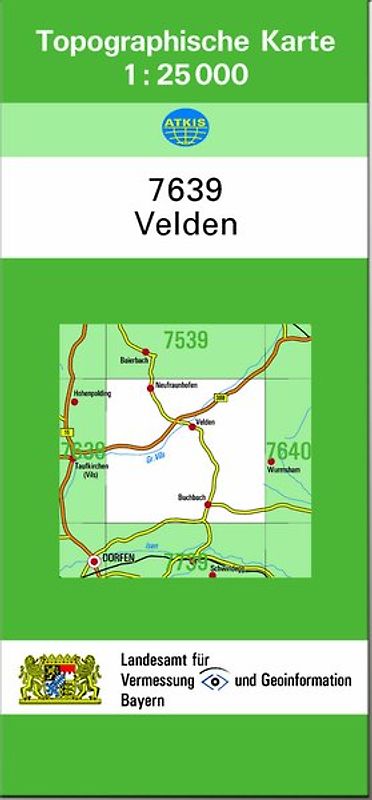 TK25 7639 Velden