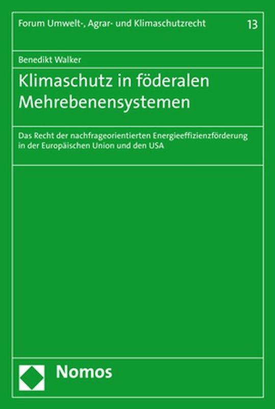 Klimaschutz in föderalen Mehrebenensystemen