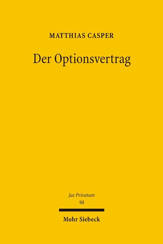 Der Optionsvertrag