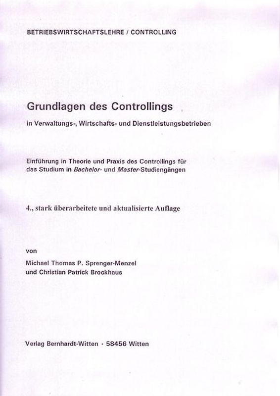 Grundlagen des Controllings