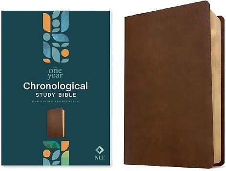 NLT One Year Chronological Study Bible (Leatherlike, Rustic Brown)