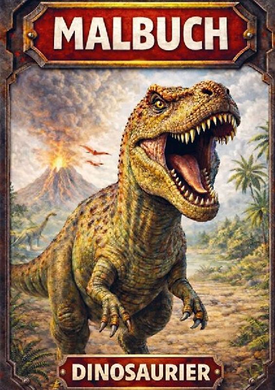 Malbuch, Dinosaurier