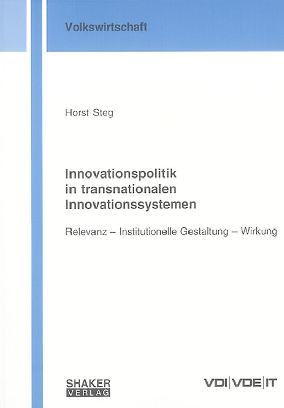 Innovationspolitik in transnationalen Innovationssystemen