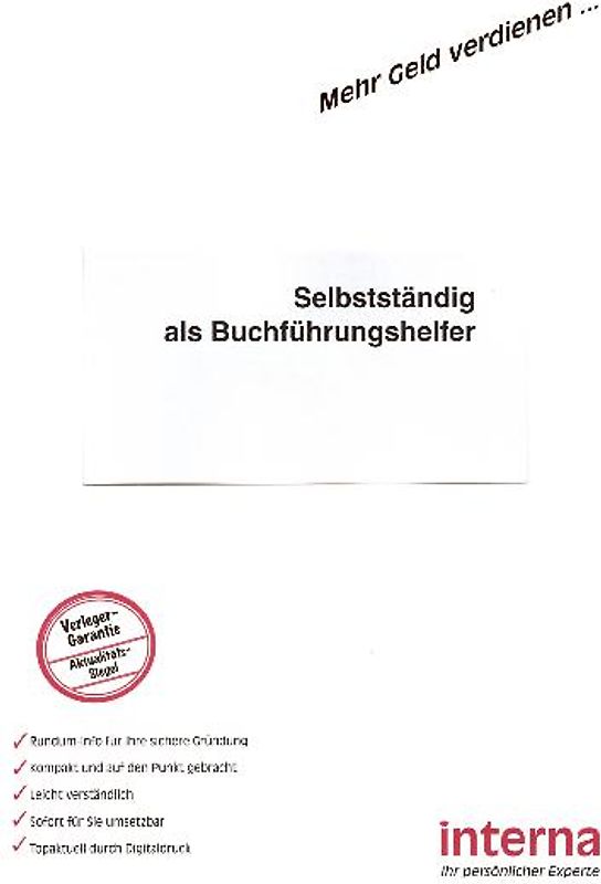 Selbstständig als Buchführungshelfer