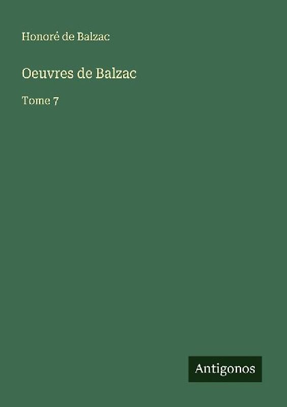 Oeuvres de Balzac