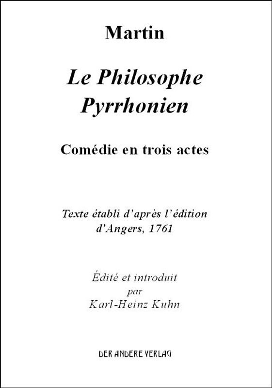 Le Philosophe Pyrrhonien