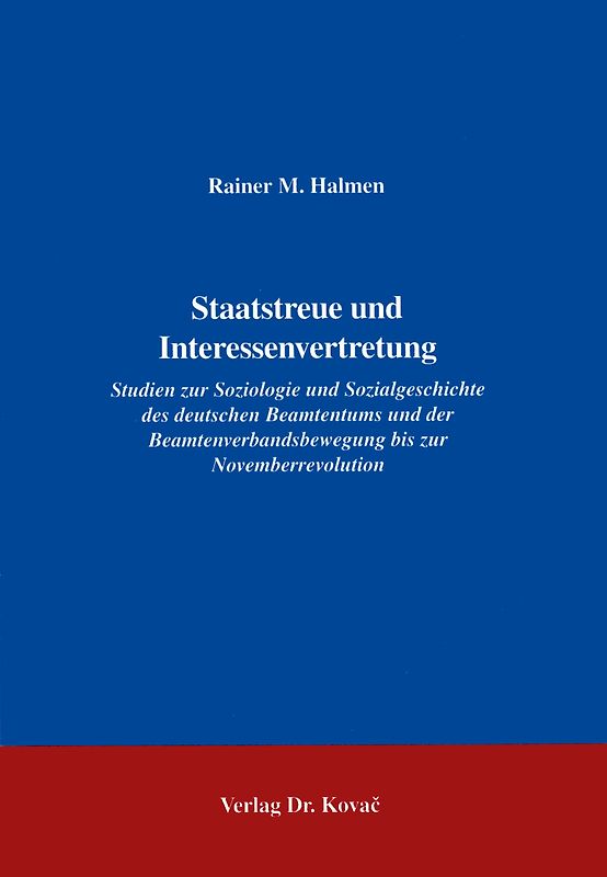 Staatstreue und Interessenvertretung