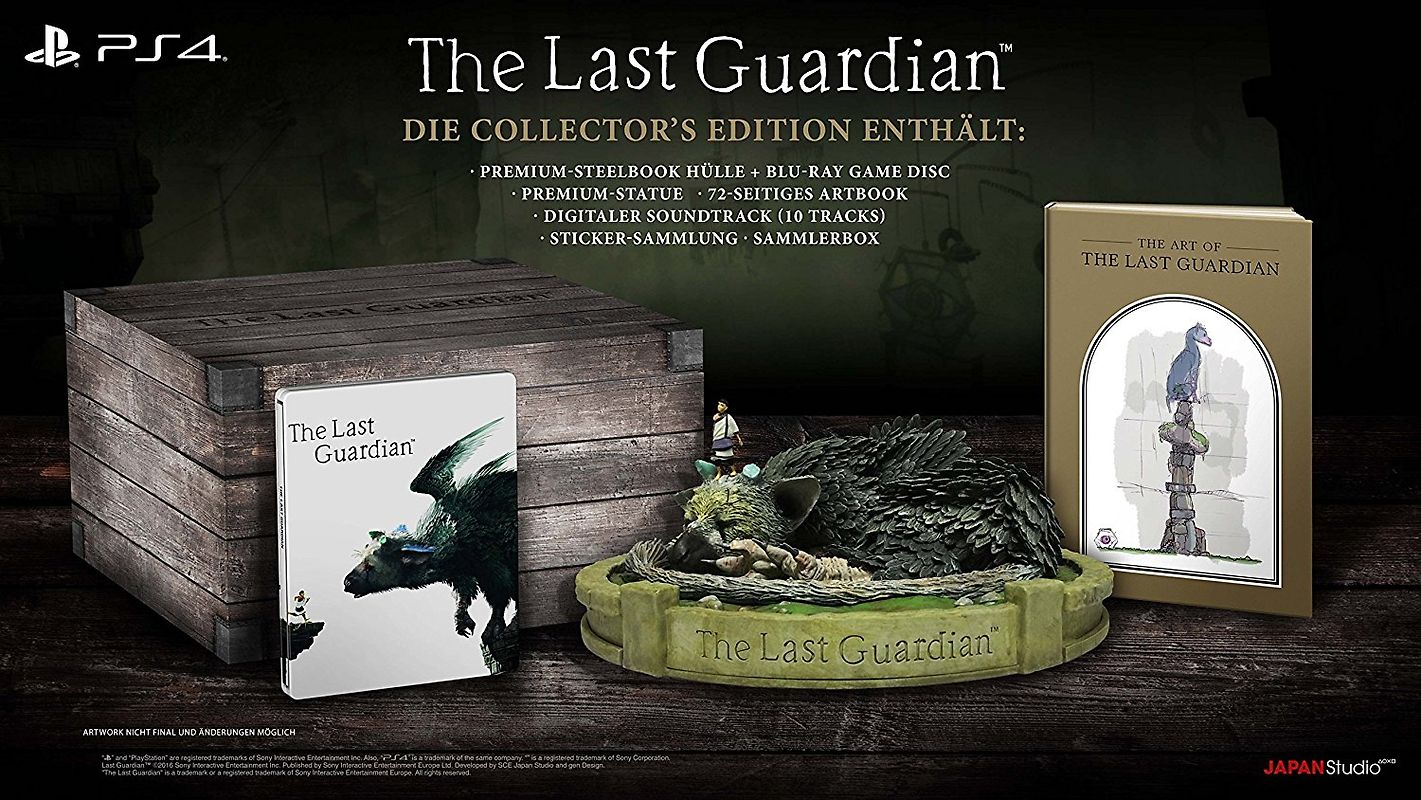 The Last Guardian - Collector's Edition [inkl. Sammler-Box, Artbook, Statue, Steelbook] PlayStation 4