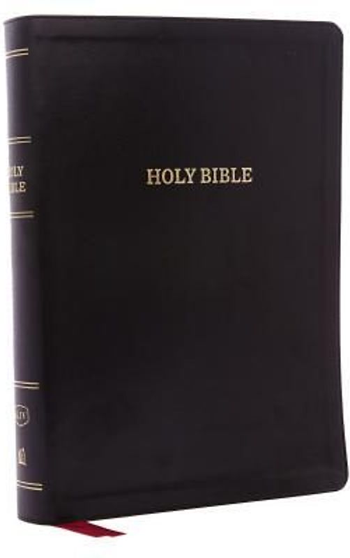 KJV, Deluxe Reference Bible, Super Giant Print, Imitation Leather, Black, Indexed, Red Letter Edition