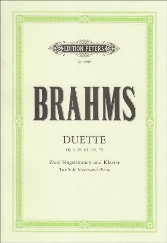 Duette op. 20, 61, 66, 75 - Johannes Brahms