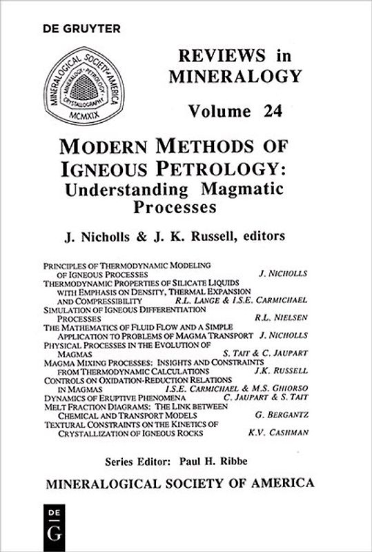 Modern Methods of Igneous Petrology