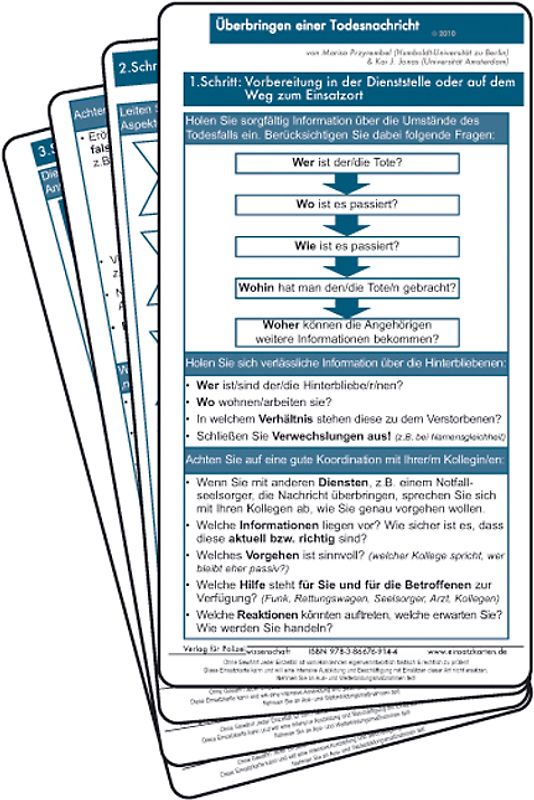Einsatzkarte Überbringen einer Todesnachricht