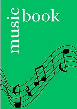 Music Book: DIN A5 Staff Book | 200 Pages with 12 Staves / Systems per Sheet | Paper 90g/m²