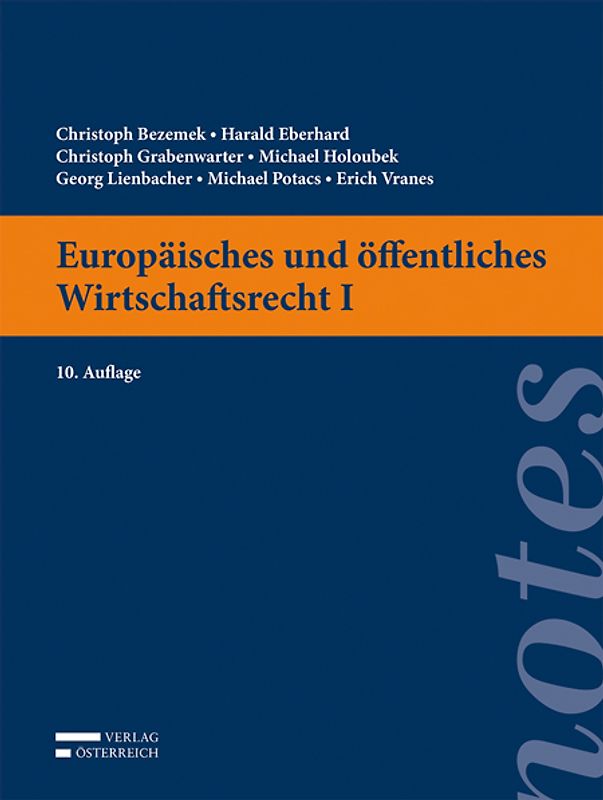 Europäisches und öffentliches Wirtschaftsrecht I