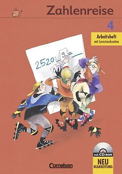 Zahlenreise. Allgemeine Ausgabe / Ausgabe B / 4. Schuljahr - Arbeitsheft mit CD-ROM und Lernstandsseiten
