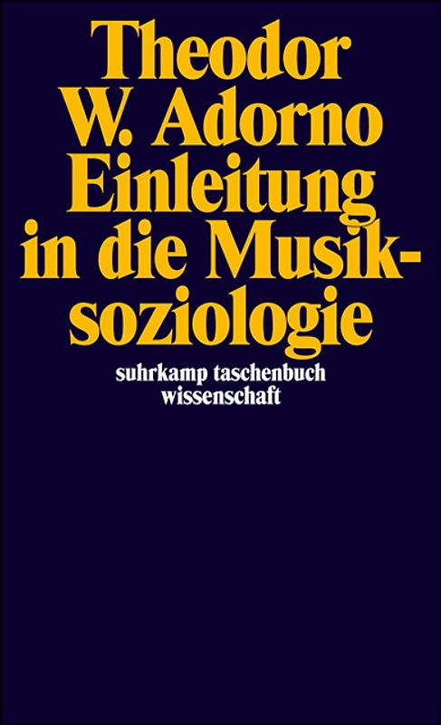 Einleitung in die Musiksoziologie