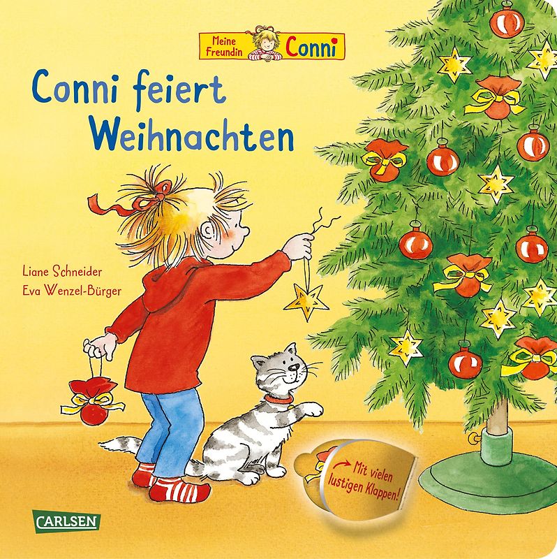 Conni-Pappbilderbuch: Conni feiert Weihnachten (mit Klappen)