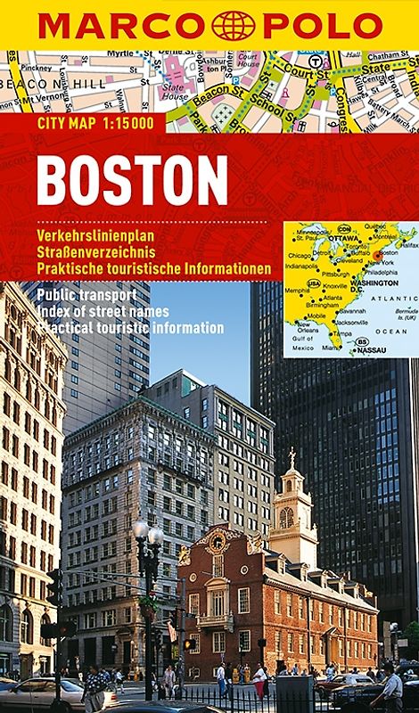 MARCO POLO Cityplan Boston 1:15.000