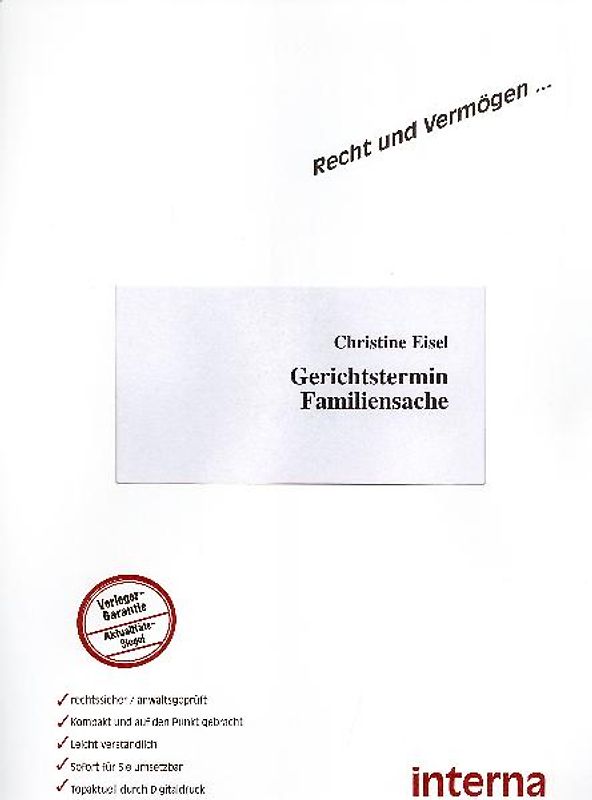Gerichtstermin Familiensache