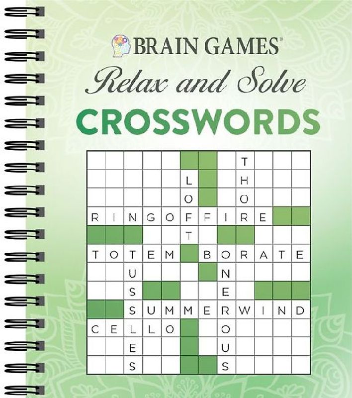 Brain Games - Relax and Solve: Crosswords (Green)