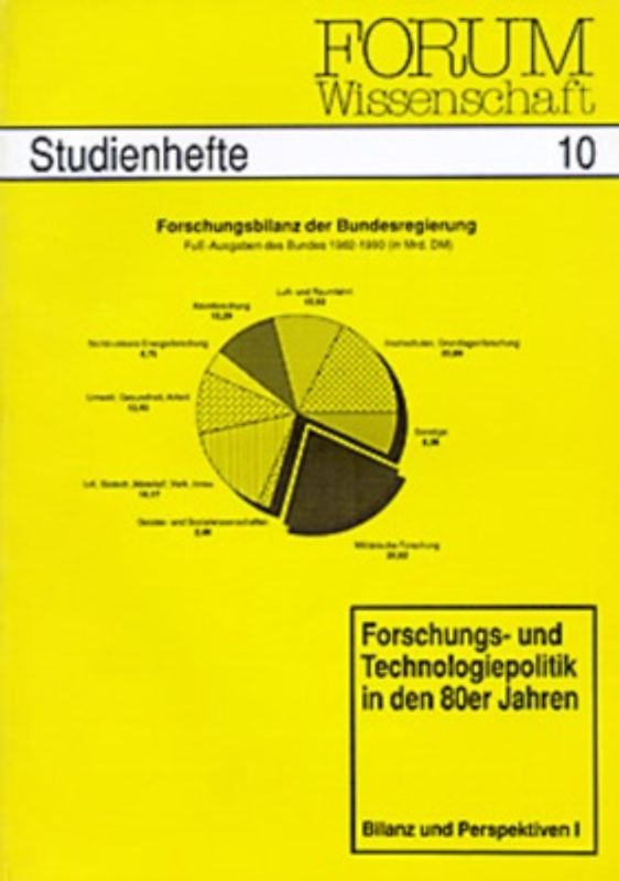 Forschungs- und Technologiepolitik in den 80er Jahren