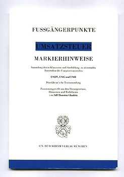 Markierhinweise/Fußgängerpunkte für das Steuerberaterexamen:  UMSATZSTEUERRECHT  Dürckheim'sche Markierhinweise