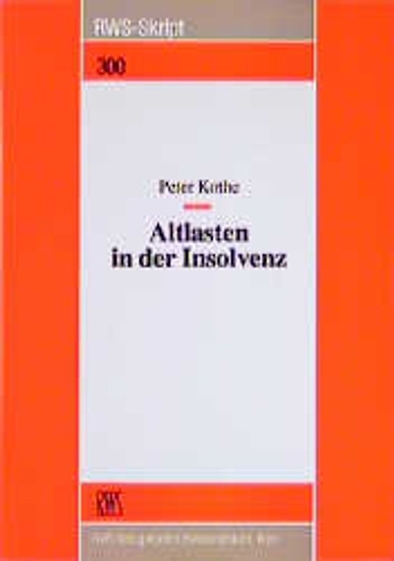 Altlasten in der Insolvenz