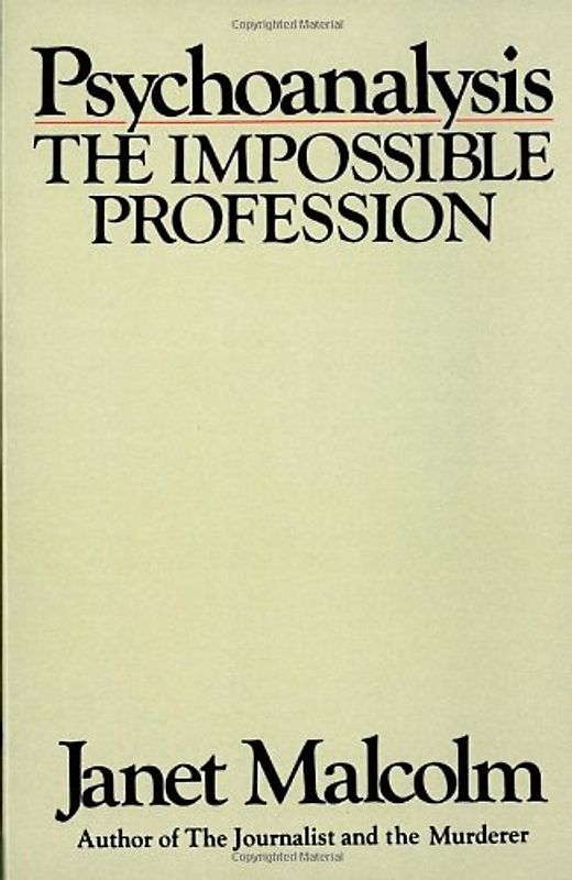Psychoanalysis (Vintage) - Janet Malcolm