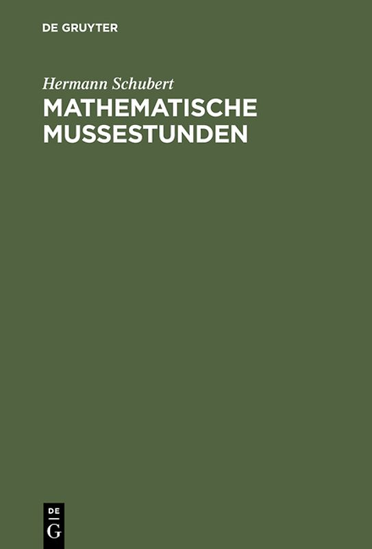 Mathematische Mußestunden