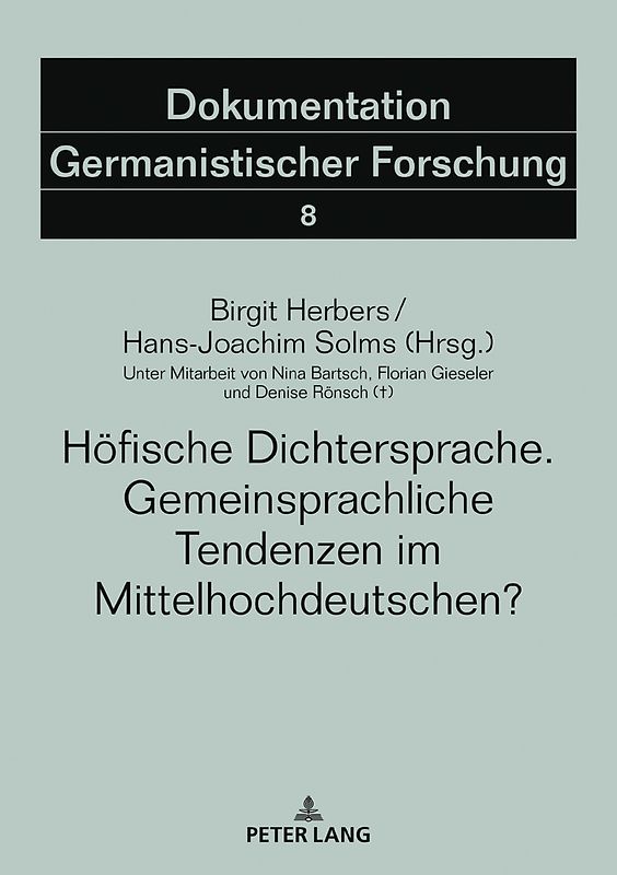 Höfische Dichtersprache. Gemeinsprachliche Tendenzen im Mittelhochdeutschen?