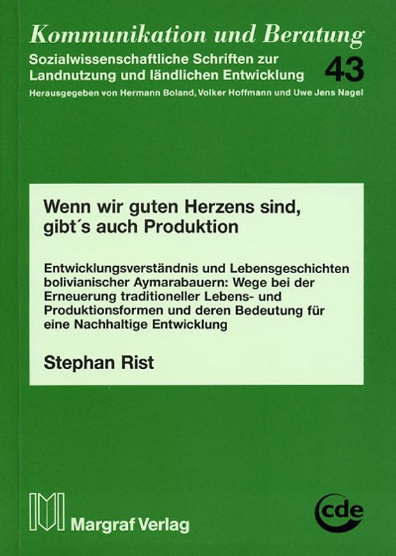 Wenn wir guten Herzens sind, gibt's auch Produktion
